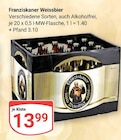 Weissbier Angebote von Franziskaner bei GLOBUS Erftstadt für 13,99 €