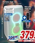 Partybox Club 120 oder Mikrofon PBM100 Angebote von JBL bei expert Mainz für 379,99 €