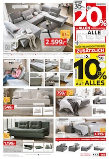 Sofa im aktuellen XXXLutz Prospekt (Osnabrück) Sofa im XXXLutz Prospekt "NEUERÖFFNUNG in Salzbergen" mit 12 Seiten (Osnabrück)