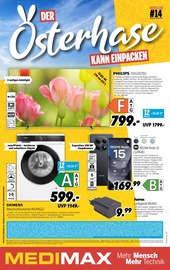 Aktueller MEDIMAX Prospekt mit Fernseher, "DER OSTERHASE KANN EINPACKEN", Seite 1