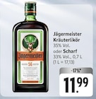 Kräuterlikör oder Scharf Angebote von Jägermeister bei E center Bad Kreuznach für 11,99 €