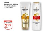 Spülung im Angebot bei GLOBUS in Neuwied Spülung Angebote von Pantene bei GLOBUS Neuwied für 2,99 €