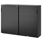 Aktuelles Schiebetürenschrank schwarz gebeiztes Eschenfurnier Angebot bei IKEA in Augsburg ab 599,00 €