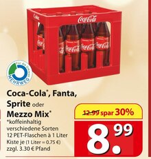 Coca-Cola, Fanta, Sprite oder Mezzo Mix Softdrinks Angebot in Grömitz im aktuellen Prospekt bei famila Nordost in Grömitz