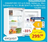 Aktuelles Einbaukühlschrank EKS 131-4-E-040E Angebot bei ROLLER in Dortmund ab 299,99 €