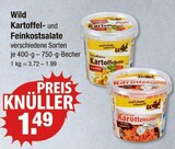 Kartoffelsalat oder Feinkostsalate Angebote von Wild bei V-Markt Memmingen für 1,49 €