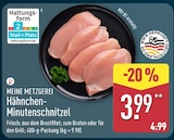 Hähnchen-Minutenschnitzel von Meine Metzgerei für 3,99 € bei ALDI Nord im Angebot Hähnchen-Minutenschnitzel von Meine Metzgerei im aktuellen ALDI Nord Prospekt