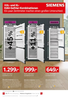Kühlschrank im aktuellen XXXLutz Prospekt (Albstadt) Kühlschrank im XXXLutz Prospekt "NR. 1 BEI KÜCHEN" mit 24 Seiten (Albstadt)