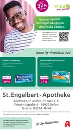 Aktueller mea - meine apotheke Apotheke Prospekt in Brilon und Umgebung, "Unsere Juni-Angebote" mit 4 Seiten, 01.06.2025 - 30.06.2025