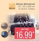 Sherpa-Wohndecke Angebote von DEKOR bei Marktkauf Hamburg für 16,99 €