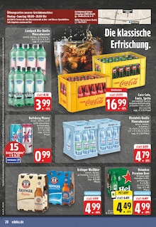 Cola im aktuellen EDEKA Prospekt (Eschweiler) Cola im EDEKA Prospekt "Aktuelle Angebote" mit 30 Seiten (Eschweiler)