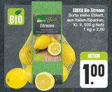 Aktuelles Bio Zitronen Angebot bei EDEKA in Jena ab 1,00 €