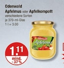 Apfelmus oder Apfelkompott von Odenwald im aktuellen V-Markt Prospekt