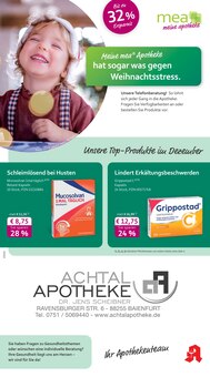 Aktueller mea - meine apotheke Prospekt "Unsere Dezember-Angebote" Seite 1 von 4 Seiten für Baienfurt
