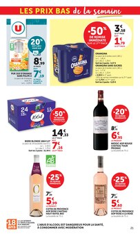 Promotion Vin Bio dans le prospectus Super U, valable du 18/08/2026 au 30/08/2026 Promo Vin Bio dans le catalogue Super U du moment à la page 21