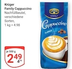 Family Cappuccino im Angebot bei GLOBUS in Gotha Family Cappuccino Angebote von Krüger bei GLOBUS Gotha für 2,49 €
