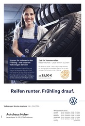 Volkswagen Werkstatt & Auto Prospekt der aktuellen Woche mit 1 Seite, gültig von 01.06.2026 bis 31.08.2026, in Markt Rettenbach und Umgebung Aktueller Volkswagen Werkstatt & Auto Prospekt in Markt Rettenbach und Umgebung, "Mehr Platz. Mehr Möglichkeiten." mit 1 Seite, 01.06.2026 - 31.08.2026