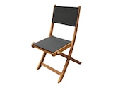Chaise acacia/textilène "FASIA" - L. 55 x l. 60 x H. 90 cm - Blooma - Brico Dépôt à Châlons-en-Champagne Chaise acacia/textilène "FASIA" - L. 55 x l. 60 x H. 90 cm - Blooma en promo chez Brico Dépôt Châlons-en-Champagne à 29,90 €