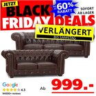 Edinburgh 3-Sitzer + 2-Sitzer Sofa, Chesterfield 3-Sitzer + 2-Sitzer Sofa bei Seats and Sofas im Stolberg Prospekt für 999,00 €