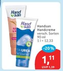 Handcreme von Handsan für 1,11 € bei budni im Angebot Handcreme von Handsan im aktuellen budni Prospekt
