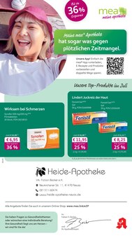 Aktueller mea - meine apotheke Prospekt "Unsere Juli-Angebote" für Neuss Aktueller mea - meine apotheke Prospekt für Neuss mit Seiten