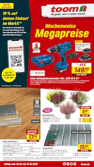 Aktueller toom Baumarkt Erzhausen Prospekt toom Baumarkt Prospekt Erzhausen "Respekt, wer's selber macht." mit 18 Seiten