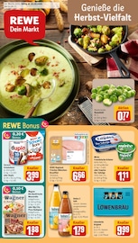 Lebensmittel im REWE Prospekt in Passau Aktueller REWE Prospekt mit Lebensmittel, "Dein Markt", Seite 1