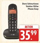 Marktkauf Trittau - Schnurloses Telefon 100w Phone Easy Angebot im Prospekt Schnurloses Telefon 100w Phone Easy bei Marktkauf im Trittau Prospekt für 35,99 €