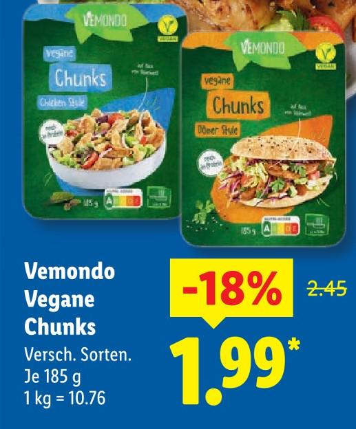 Vegane Chunks Döner Style