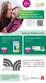 mea - meine apotheke Apotheken Prospekt der aktuellen Woche mit 4 Seiten, gültig von 01.03.2026 bis 31.03.2026, in Weeze und Umgebung Aktueller mea - meine apotheke Apotheken Prospekt in Weeze und Umgebung, "Unsere März-Angebote" mit 4 Seiten, 01.03.2026 - 31.03.2026