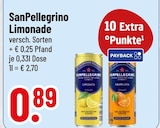 Limonade Limonata im Trinkgut Prospekt Limonade Limonata von SanPellegrino im aktuellen Trinkgut Prospekt für 0,89 €