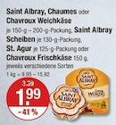 Saint Albray, Chaumes oder Chavroux Weichkäse von Saint Albray im aktuellen V-Markt Prospekt für 1,99 €