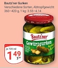 Gurken im Angebot bei GLOBUS in Rostock Gurken Angebote von Bautz'ner bei GLOBUS Rostock für 1,49 €