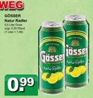 Natur Radler Angebote von GÖSSER bei Getränke Paradies Unna für 0,99 €