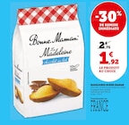 La Madeleine chocolat au lait - Bonne Maman dans le catalogue U Express