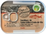 Sardines de Saint-Gilles-Croix-de-Vie - PAYS GOURMAND - Aldi à Boulogne-Billancourt Sardines de Saint-Gilles-Croix-de-Vie - PAYS GOURMAND en promo chez Aldi Boulogne-Billancourt à 2,25 €