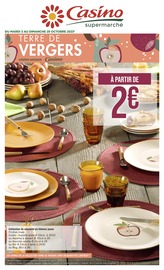 Catalogue Casino Supermarchés à Deuil-la-Barre cette semaine, valable du 03/10/2023 au 29/10/2023 Prospectus Casino Supermarchés à Deuil-la-Barre, "TERRE DE VERGERS", 11 pages de promos valables du 03/10/2023 au 29/10/2023