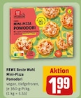 Aktuelle Fertiggerichte Angebote bei REWE in Duisburg Aktuelles Mini-Pizza Pomodori Angebot bei REWE in Duisburg ab 1,99 €