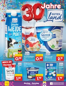 Milch im Netto Marken-Discount Prospekt "Aktuelle Angebote" mit 61 Seiten (Wolfsburg)