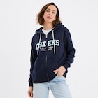 Promo Sweat zippé à capuche Creeks Original bleu marine femme à 27,99 € dans le catalogue La Halle à Aire-sur-la-Lys