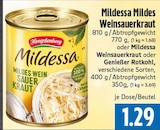 Mildessa Mildes Weinsauerkraut Angebote von Hengstenberg bei EDEKA Gießen für 1,29 €