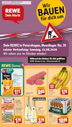 REWE Prospekt „Dein Markt“ für Petershagen, Weser und Umgebung mit 30 Seiten REWE Prospekt für Petershagen, Weser und Umgebung: „Dein Markt“, 30 Seiten, 10.08.2026 - 15.08.2026