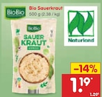 Bio Sauerkraut im Netto Marken-Discount Prospekt Bio Sauerkraut von BioBio im aktuellen Netto Marken-Discount Prospekt für 1,19 €