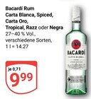 Rum Carta Blanca Angebote von Bacardí bei GLOBUS Halle für 9,99 €