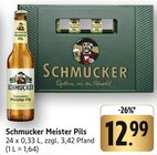 Meister Pils im Angebot bei E center in Bensheim Meister Pils Angebote von Schmucker bei E center Bensheim für 12,99 €