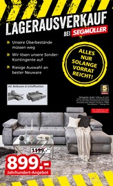 Aktueller Segmüller Prospekt mit Polstermöbel, "LAGERAUSVERKAUF BEI SEGMÜLLER", Seite 1