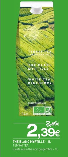 Thé - Tensai tea - NaturéO Thé - Tensai tea à 2,39 € dans le catalogue NaturéO "En promotion plus de 150 produits BIO"