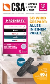 Aktueller CSA Computer Prospekt mit Fernseher, "SO WIRD GESPART: ALLES IN EINEM PAKET", Seite 1