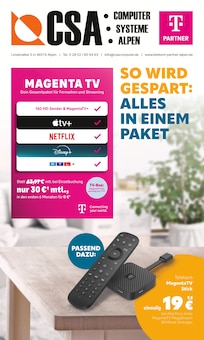 Fernseher im CSA Computer Prospekt "SO WIRD GESPART: ALLES IN EINEM PAKET" mit 12 Seiten (Kamp-Lintfort)