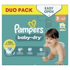 Couches "Duo pack" - PAMPERS en promo chez Carrefour Market Béziers à 20,39 €